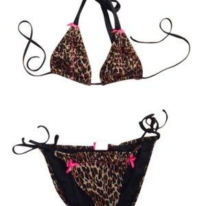 Betsey Johnson Animal Print NWOT Small Bikini